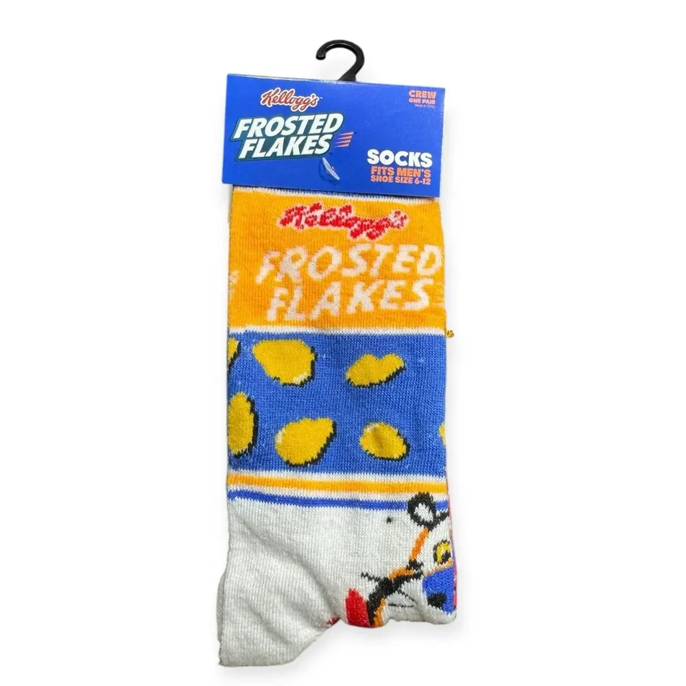 Frosted Flakes Cereal Men’s Socks Sizes 6-12 Retro Colorful‎ Socks Y2K BNWT